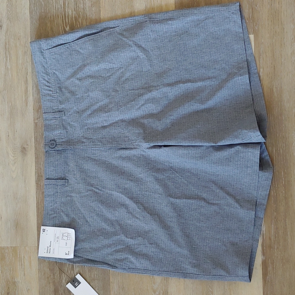 NWT Goodfellow & Co Men's Hybrid Swim Shorts UPF50+ Grey Size 42